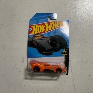 Hot Wheels Orange Batmobile-Inspired Die-Cast Toy Car